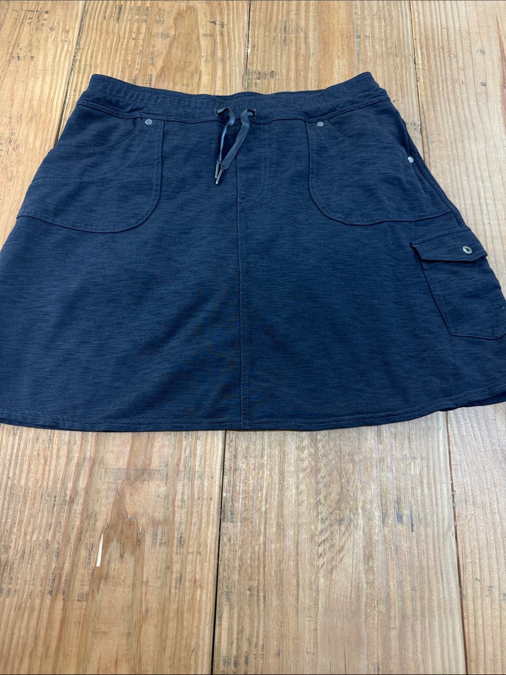 Kuhl Navy Drawstring Pocket Mini Skirt